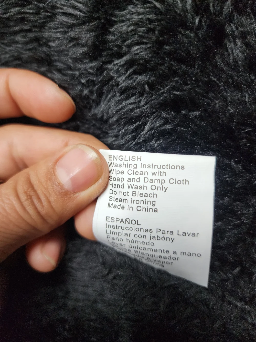 Gran Oriente Black Faux Leather And Faux Fur Hooded Winter Jacket Size Small